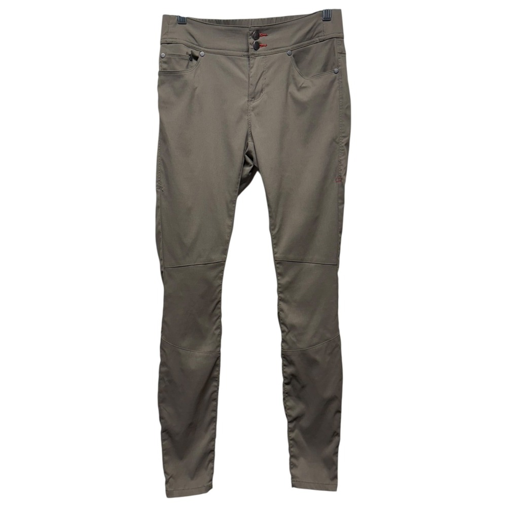 Toad & Co Flextime Skinny Pants Womens 4 Brown Stretch Outdoor Hiking Nylon